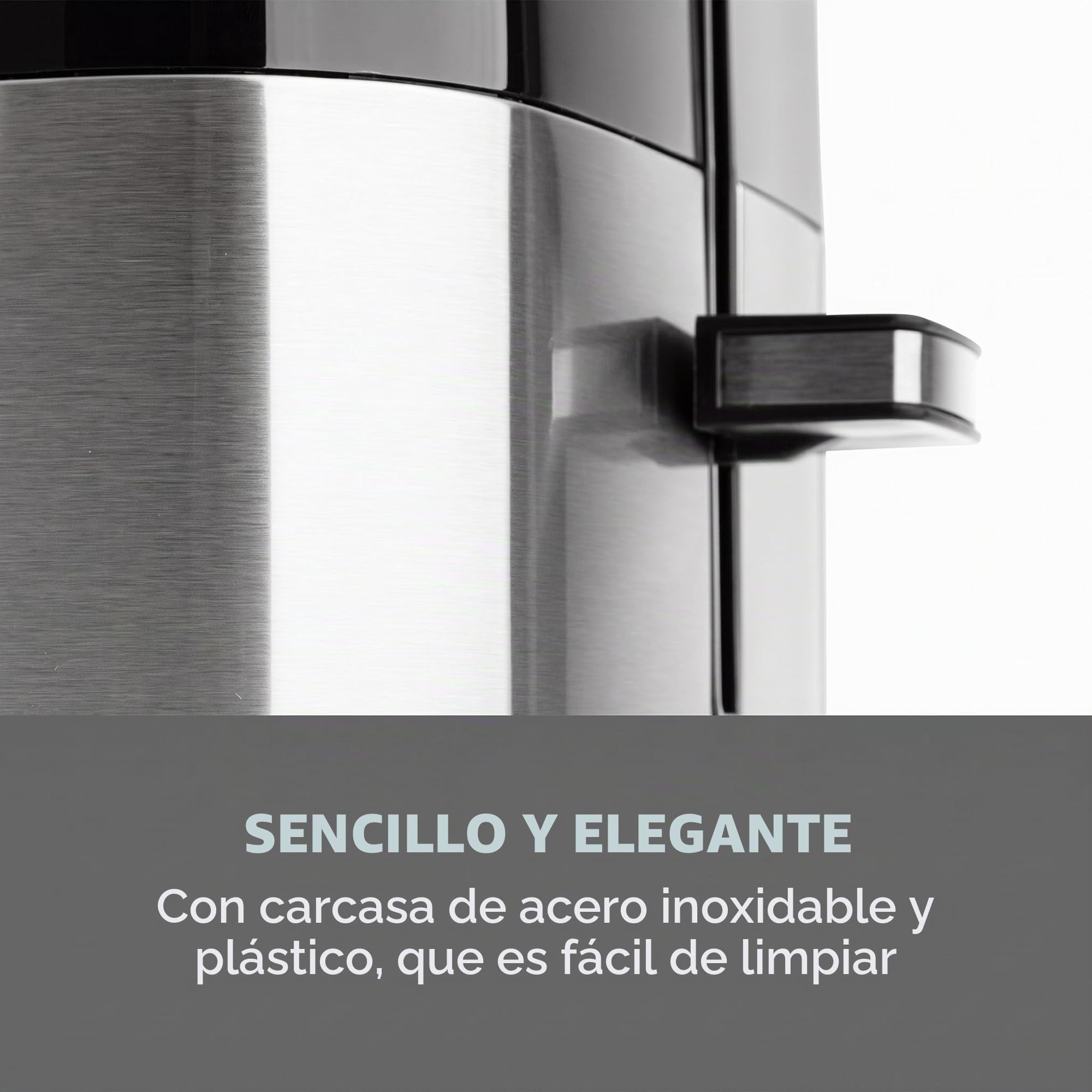 Klarstein Arabica tostadora, 920 W, panel táctil, pantalla LED, funciones descongelar, recalentar y cancelar, rejilla calientapanecillos, bandeja recogemigas, recogecable, acero inoxidable