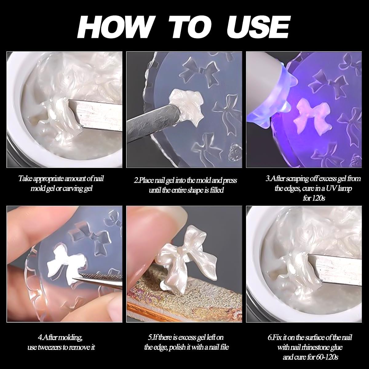 Moldes De Uñas De Silicona Océano Diseño De Encanto 3D Resina Forma De Estrellas De Mar