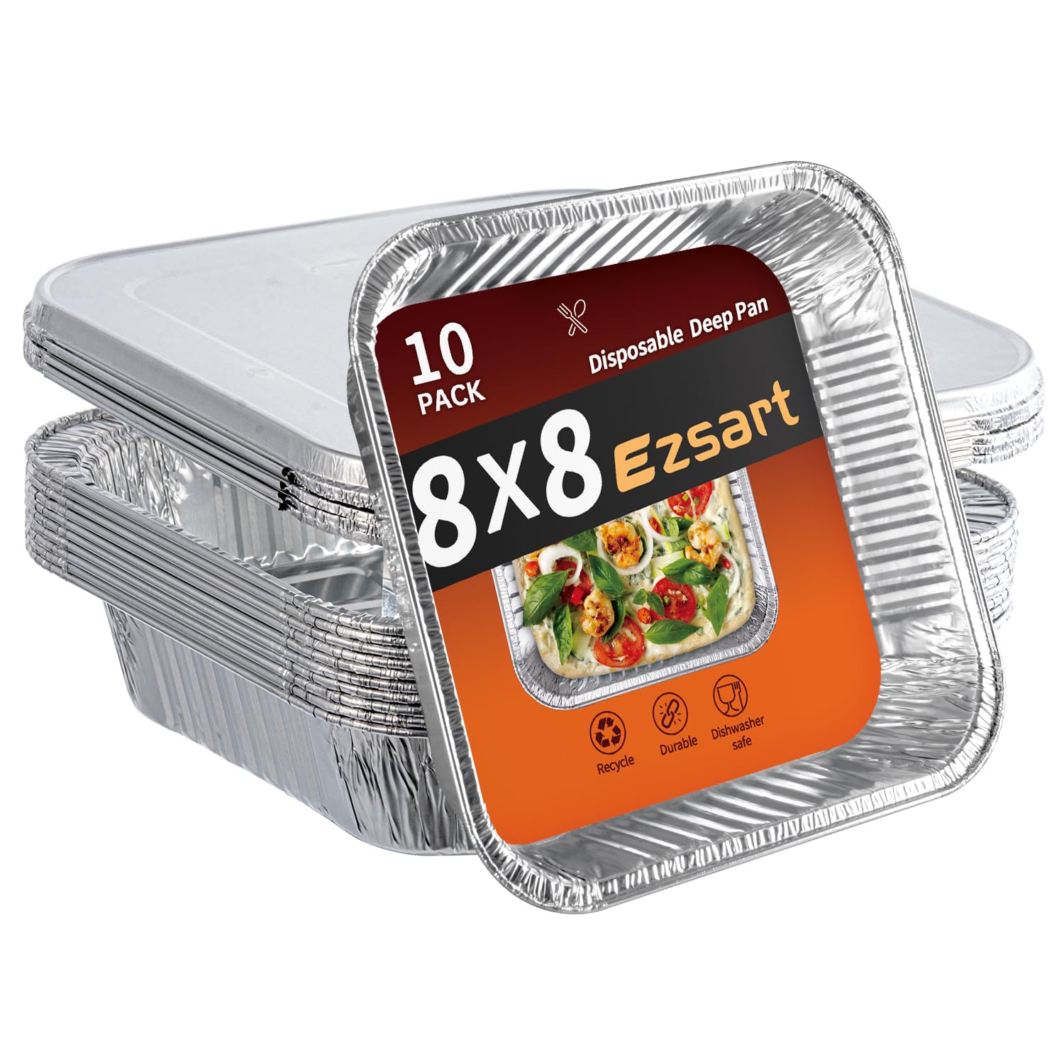 Aluminum Baking Pans - 20 Pack -10 Aluminum Baking Pans - 20 Pack -10