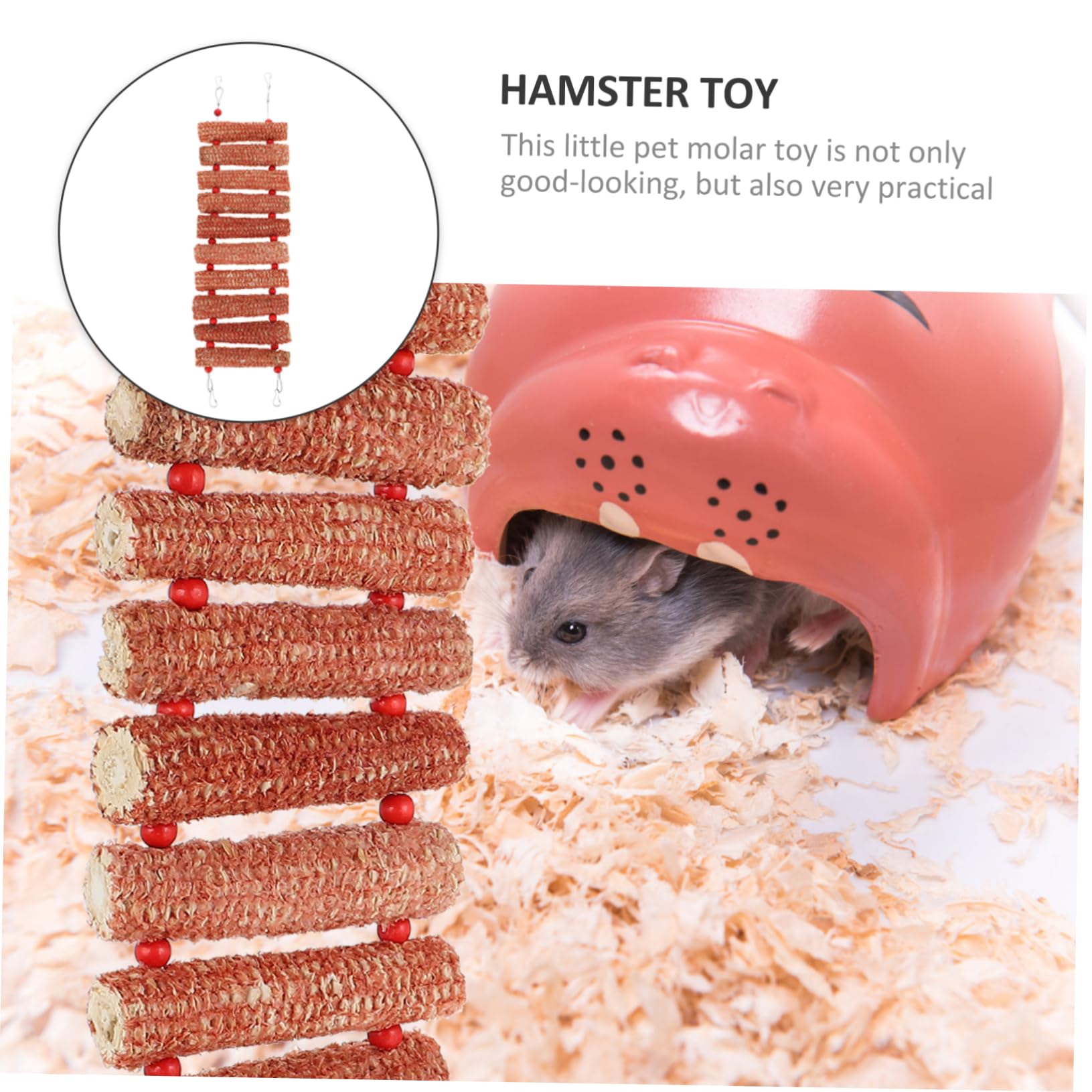 Ipetboom 3pezzi Giocattolo Per Piccoli Animali Mais Accessorio Decorativo Per Conigli e Criceti Gioco Resistente e Sicuro Per La Masticazione Vivaci Per La Curiosità Degli Animali