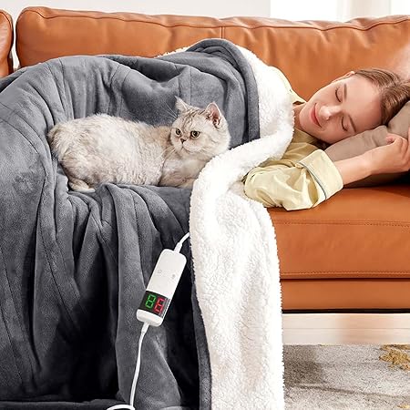 Review OCTROT Heated Electric Blanket Heating Sherpa Throw Size Blankets with Auto Off 10 Heating Levels 1-8 Hours for Adults Fast Warming Blankets and Throws for Women, Washable (50″ x 62″, Grey) Review OCTROT Heated Electric Blanket Heating Sherpa Throw Size Blankets with Auto Off 10 Heating Levels 1-8 Hours for Adults Fast Warming Blankets and Throws for Women, Washable (50″ x 62″, Grey)