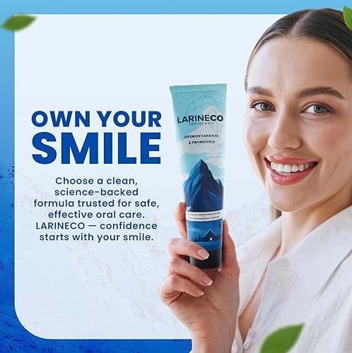 Miniatura 6 de Pasta de dientes Larineco Nano Hidroxiapatita – Pasta de dientes remineralizante sin sulfatos – Cuidado del esmalte, blanqueamiento suave, dientes