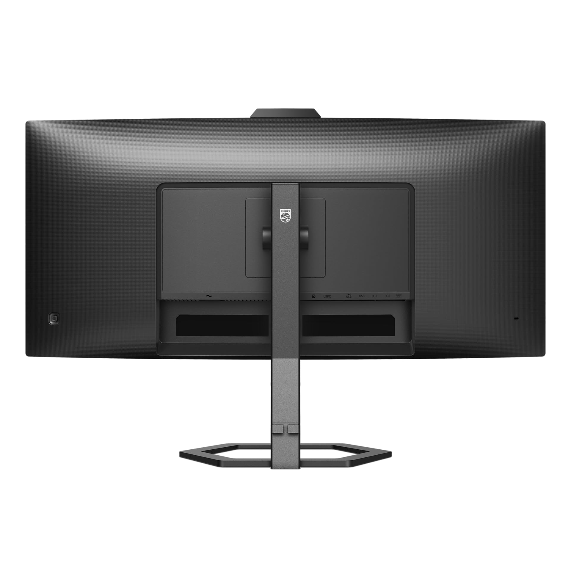 PHILIPS 34E1C5600AM - Monitor curvo WQHD da 34 pollici, webcam, regolabile in altezza, altoparlante (3440x1440, 100Hz, HDMI, DisplayPort, USB-C, Hub USB) nero