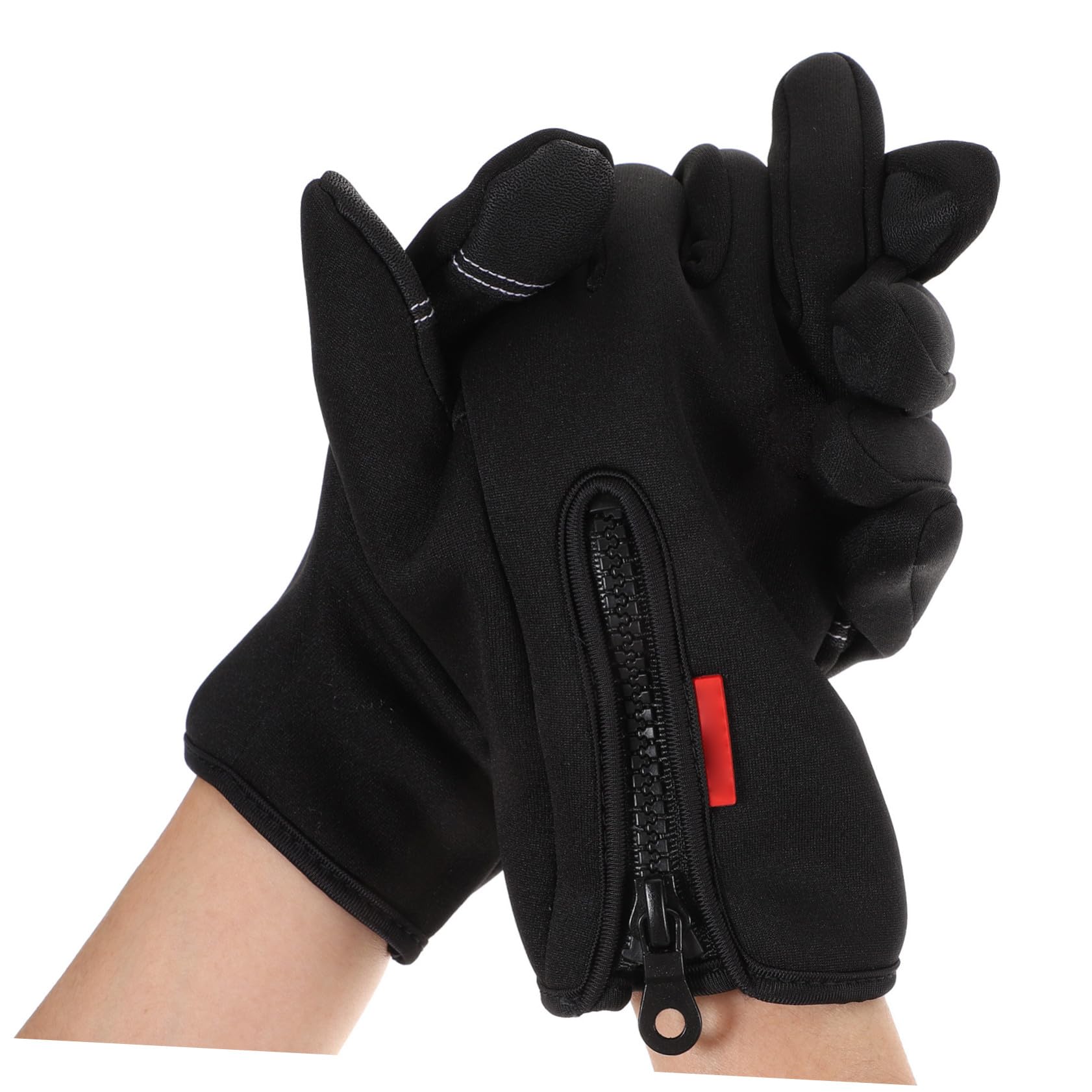TOYANDONA Guantes táctiles a Prueba de Viento Guantes Calientes Guantes termicos Guantes Fitness Dedo Camuflaje Guante de Pesca Antideslizante Guantes de Pesca Antideslizantes Black