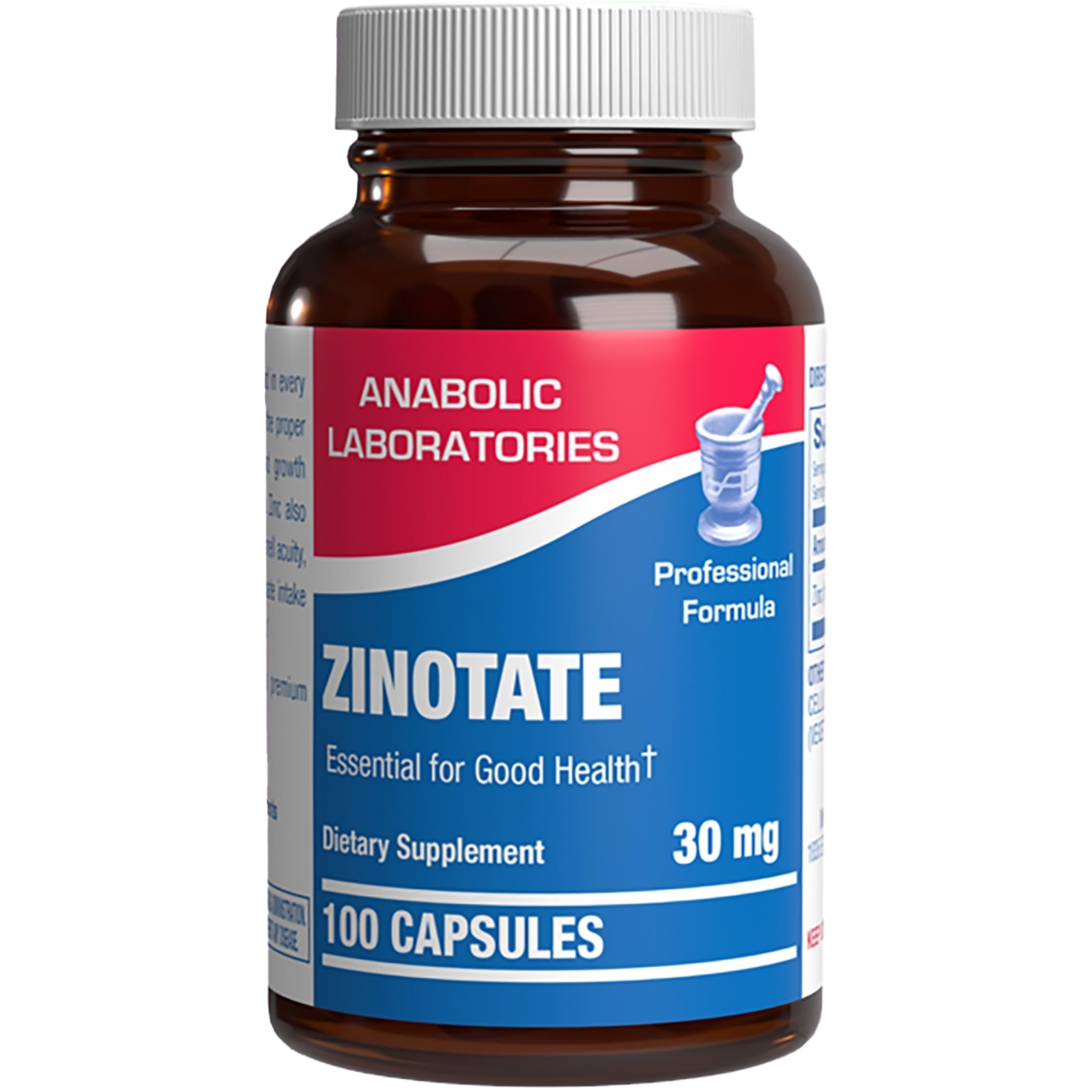 Chelated Zinc Picolinate 30mg - Clinically Formulated High Potency Zinc Supplement for Women & Men for Healthy Skin Bone & Immune System Support - Vegan Non-GMO & Easy to Swallow - 100 Servings