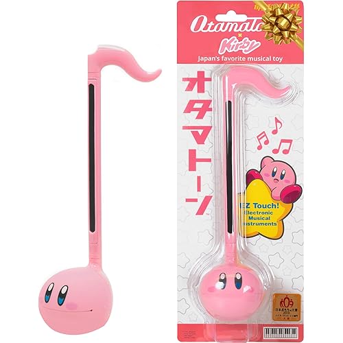Otamatone Kirby Pink Star Hero Japanese Electronic Musical Instrument Portable Music Synthesizer from Japan by Maywa Denki Studio Award Winning, Educational Fun Gift Game Character Pink Hero
