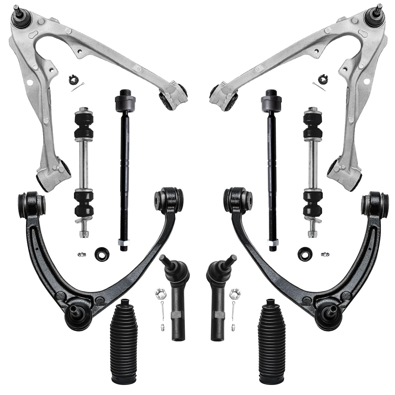 Detroit Axle - 12pc Front End Control Arms Kit for 2007-2013 Silverado 1500