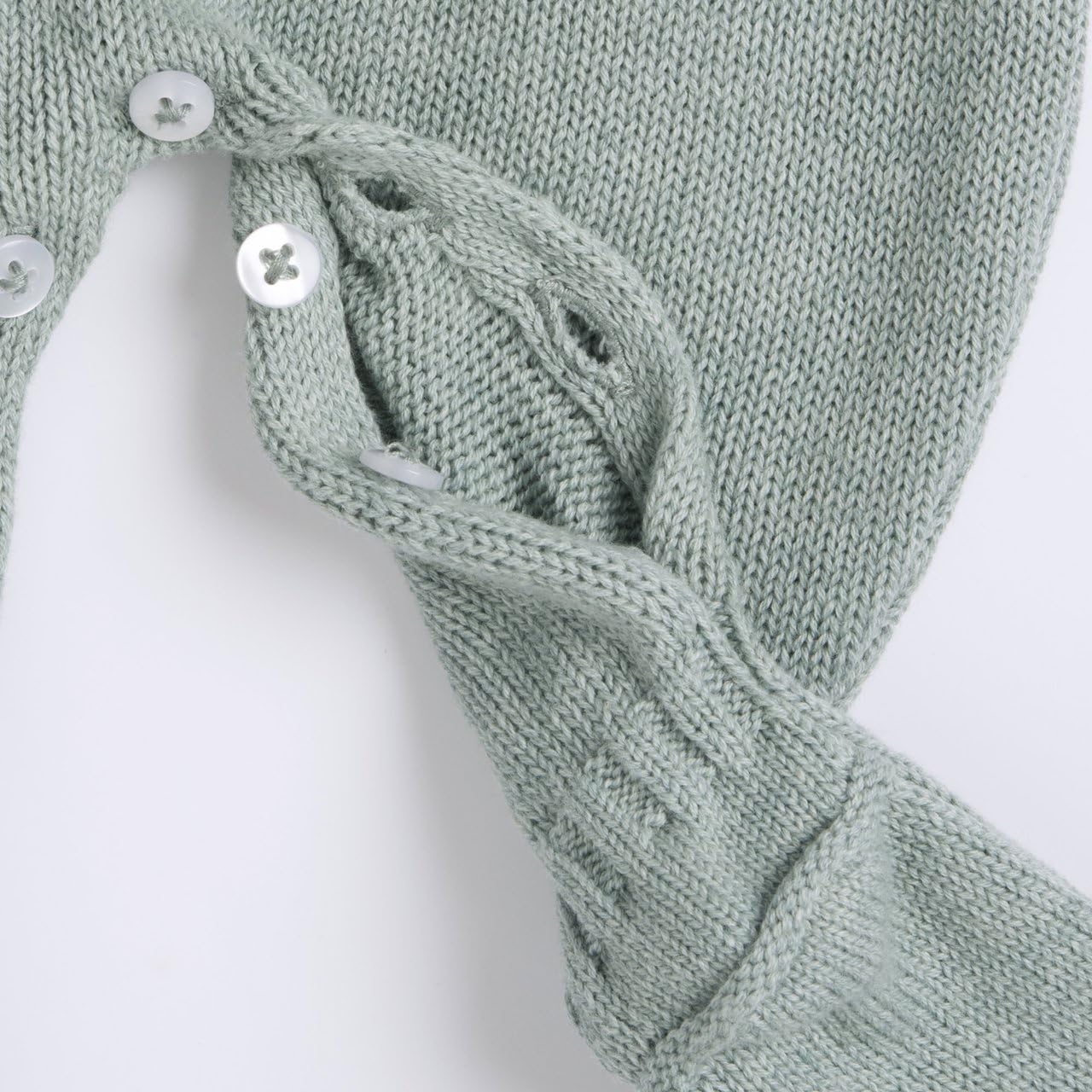 Chicco, Tutina aperta interno gamba in maglia, 100% cotone (Verde, 0 Mesi)