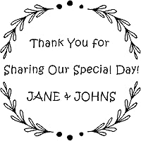 Vista 9 de Sello de goma autoentintado personalizado, sello de boda personalizado, uso en invitaciones de boda, ahorra fechas, tarjetas RSVP (hojas 3)