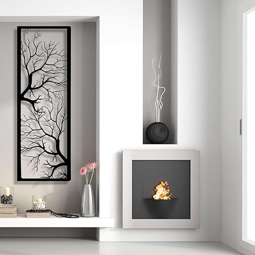 Miniatura 2 de Arte de pared de árbol de la vida, arte de pared de árbol de metal, letrero de árbol, decoración de pared de metal, decoración de pared de rama de