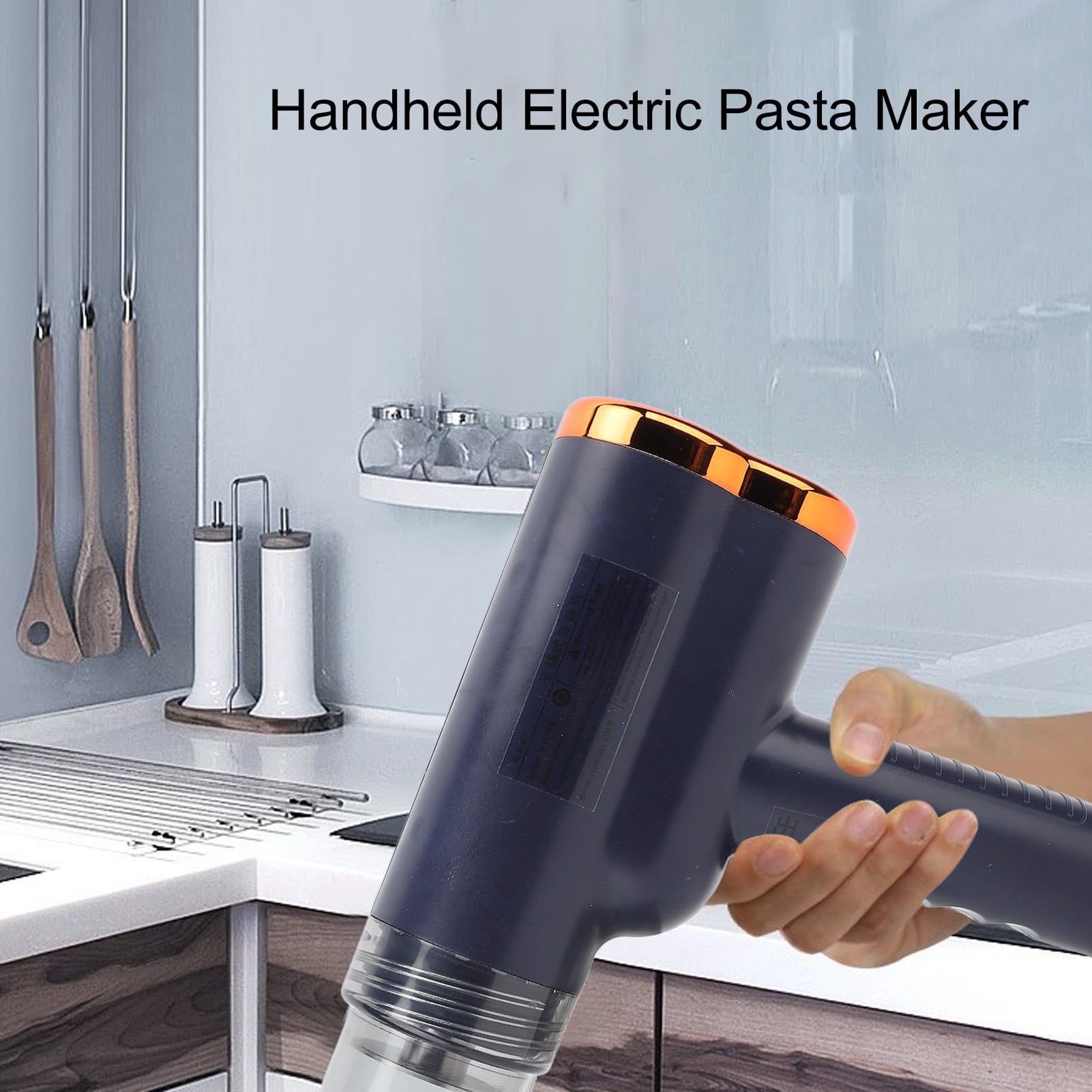 Multifunzione per pasta di pasta automatica elettrica Multifunzione delle noodle in acciaio inossidabile (Blu)