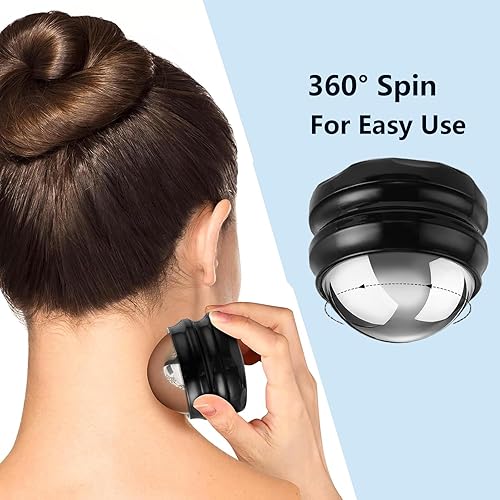 Miniatura 4 de Bola de rodillo de masaje frío, bola de masaje de acero inoxidable para alivio de terapia de frío y calor, rodillo para músculos tejido profundo,