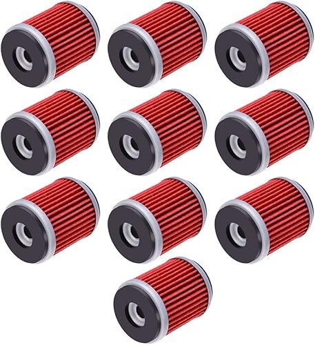 Miniatura 4 de Vkinman Filtro de aceite de repuesto para Yamaha YFZ450 YFZ450R YFZ450W YFZ450X YZ250F YZ450F WR250F (paquete de 10)