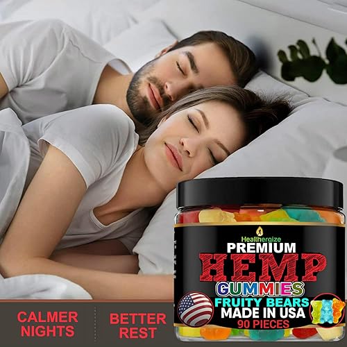 Miniatura 4 de Hemp Gummies for Sleep-Infused Bedtime Candy Support, Relax, Calm, Discomfort-High Potency Hempoil Gummy Bears Peace and Relaxation-Fruity