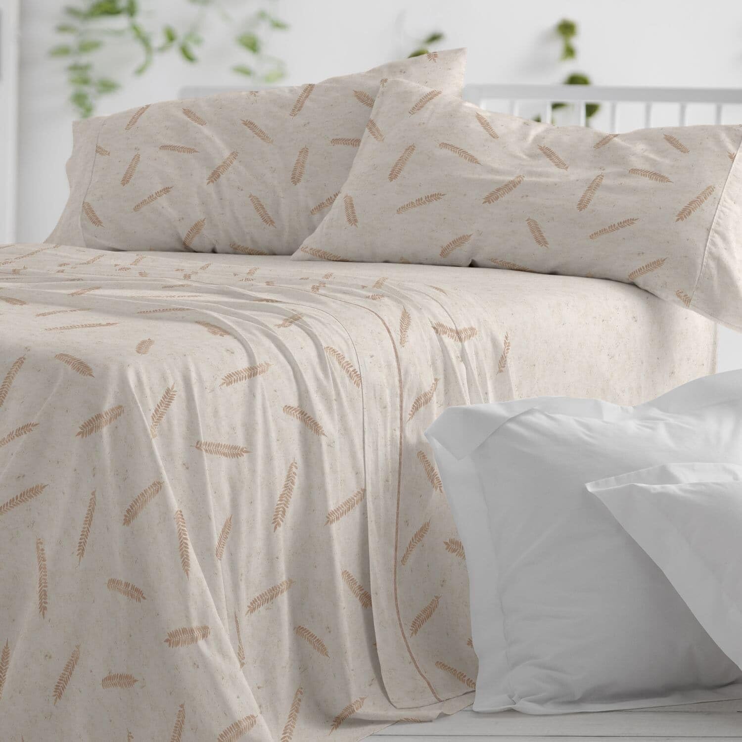 Burrito Blanco | Juego de sábanas | Cama de 150 a 160cm. (+Medidas Disponibles) | Diseño 046 | Color Arena (150-160x190/200cm.)