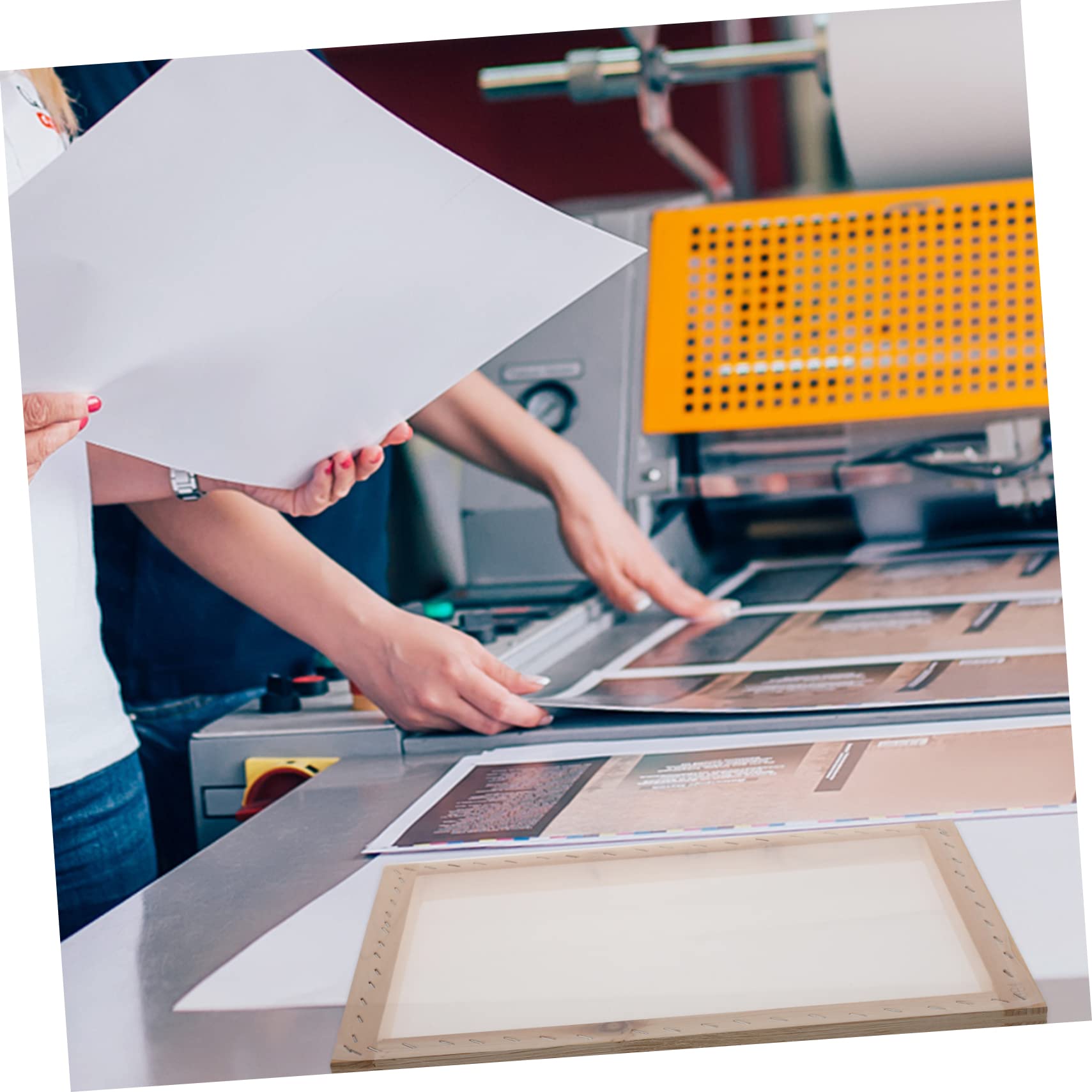 BELLIFFY Telaio in Legno Per Serigrafia Pratico Strumento Per Principianti Per Serigrafia Telaio Stampa