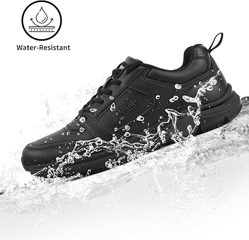 Miniatura 3 de Zapatos de trabajo antideslizantes para hombresmujeres, para servicio de alimentos, soporte de arco, cómodos, para chef, para caminar, restaurante,