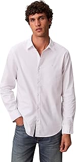 Calvin Klein Uomo Camicia Solid Oxford Classic Shirt Camicia Casual