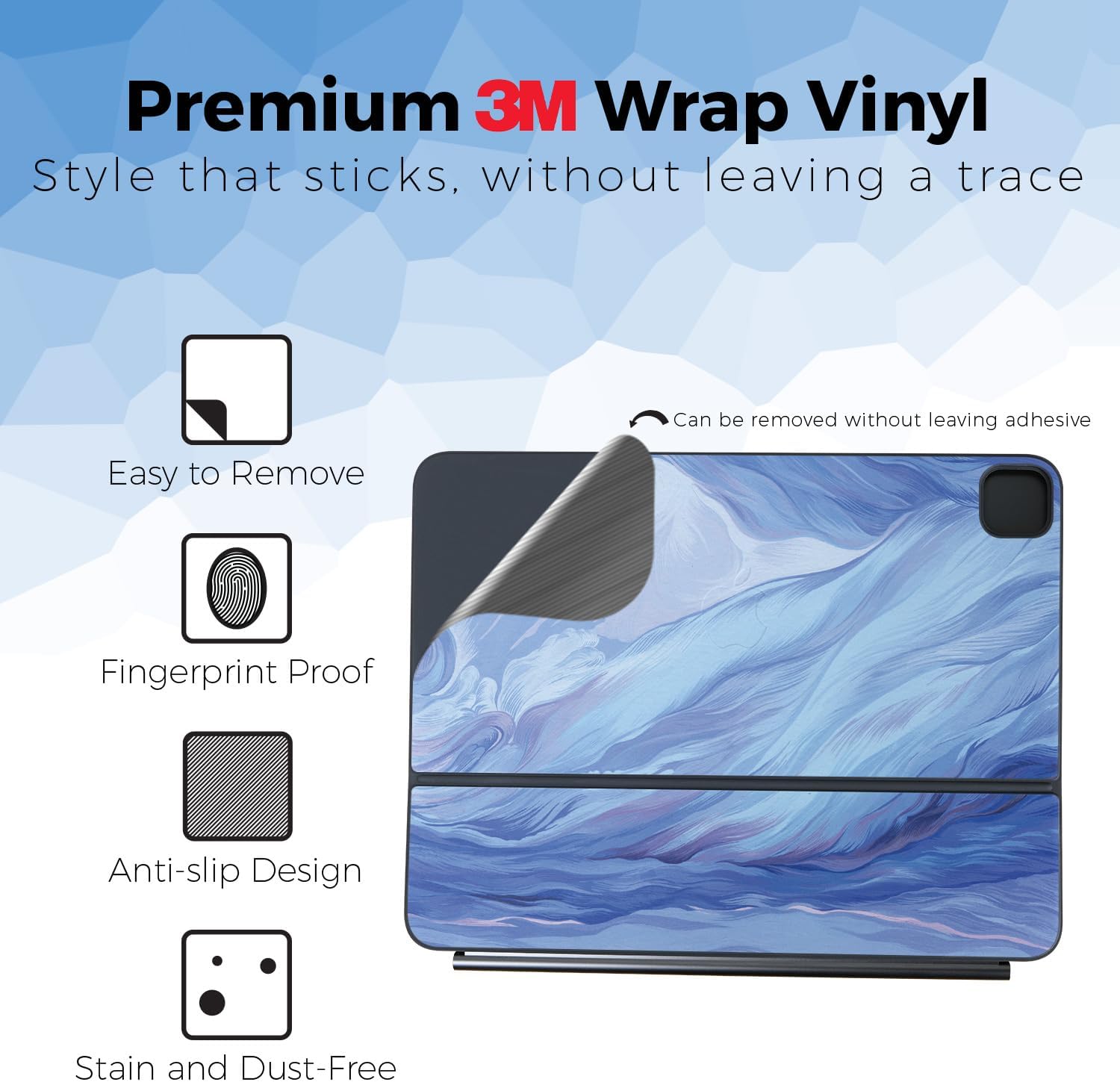 Keyboard Skin Compatible with Apple Magic Keyboard for iPad Pro 13" (M5) 2025 - Imaginary - Premium 3M Vinyl Protective Wrap Decal Cover - Easy to Apply | Crafted in The USA by MightySkins