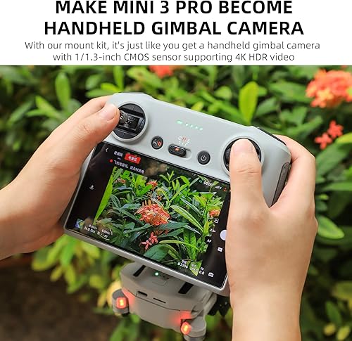 Miniatura 2 de Hanheld Adaptador estabilizador de montaje de abrazadera para DJI Mini 3 Pro Cámara Drone RC RC-N1 Control remoto Gimbal Clip Accesorios con