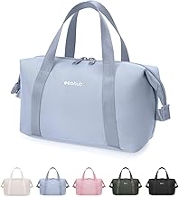 ECOHUB Travel Toiletry Bag for Women, Water-Repellent Toiletry Bag with Wide Open, Lightweight Cosmetic Bag, Recycled Make Up Bag, Makeup Bag for Everyday Use, gray