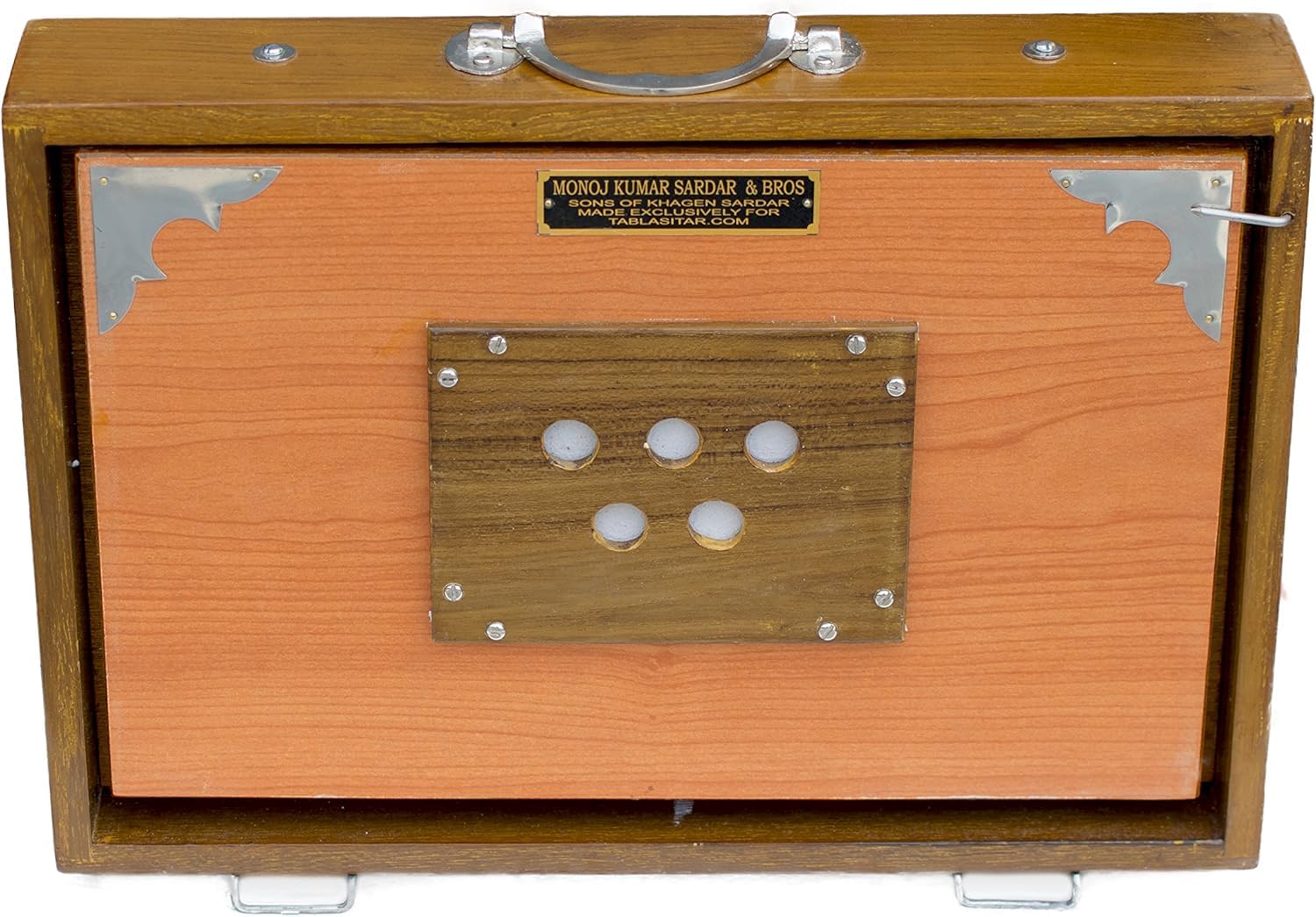 Concert Shruti Box - Teak Wood - Natural Color - 13 Drone (PDI-AGB)