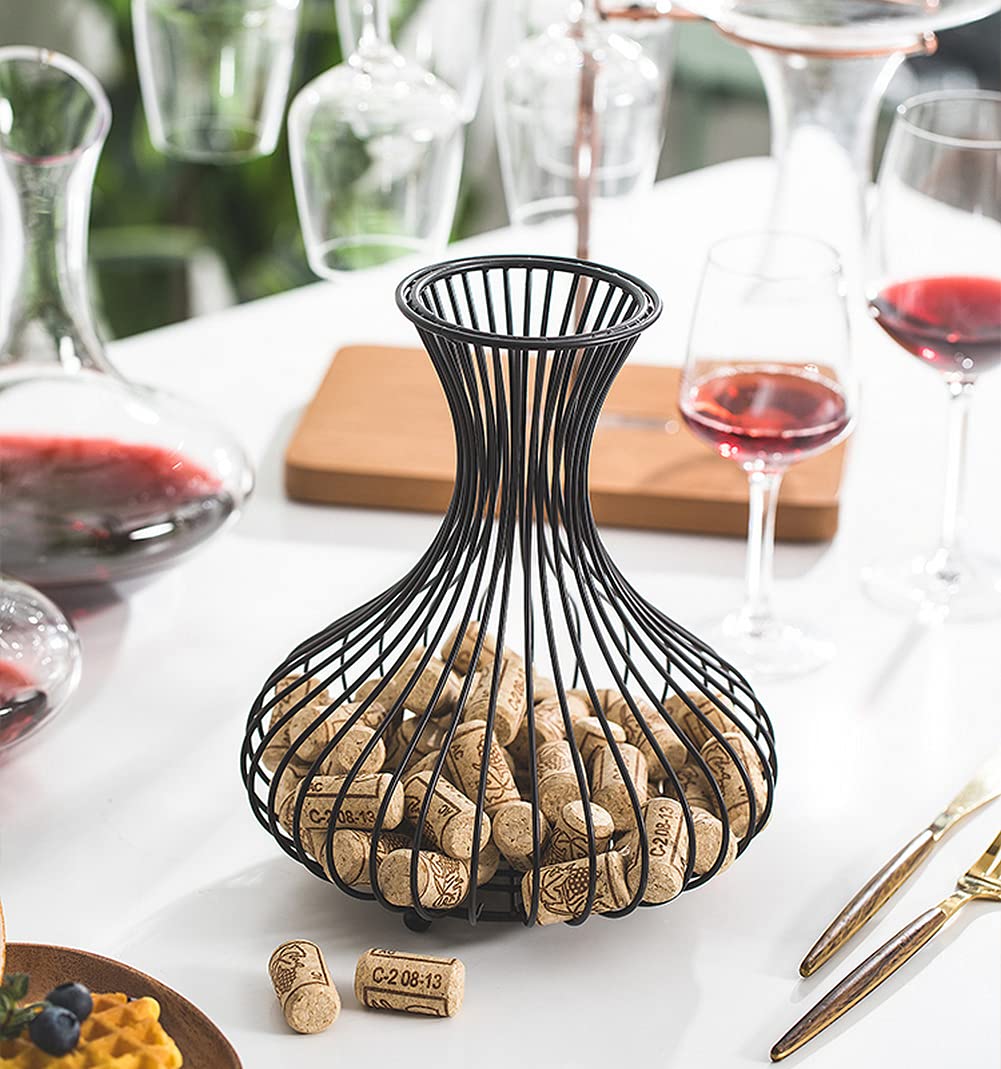 Wine Cork Holder Decor Vino Corks Collector Champagne Cork Storage Countertop Cork Catcher