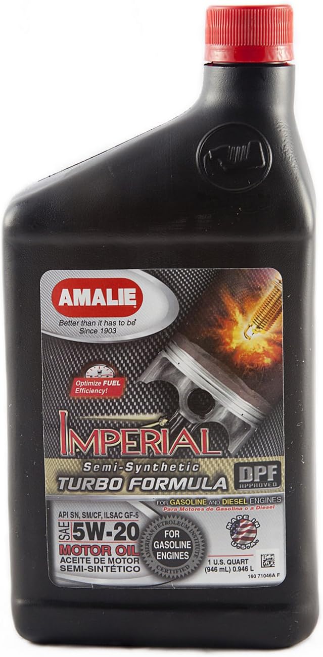 (71046-56) Imperial Turbo Formula 5W-20 Motor Oil - 1 Quart Bottle