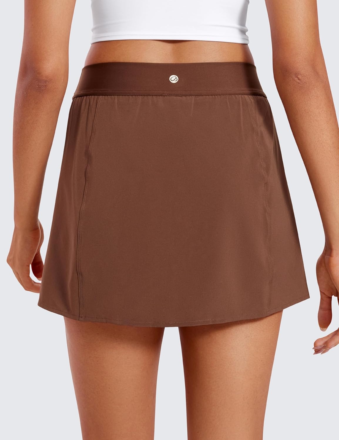 CRZ YOGA A Line Golf Skirts for Women High Waisted Casual Tennis Pickleball Athletic Skorts with Shorts Pockets - Image 2