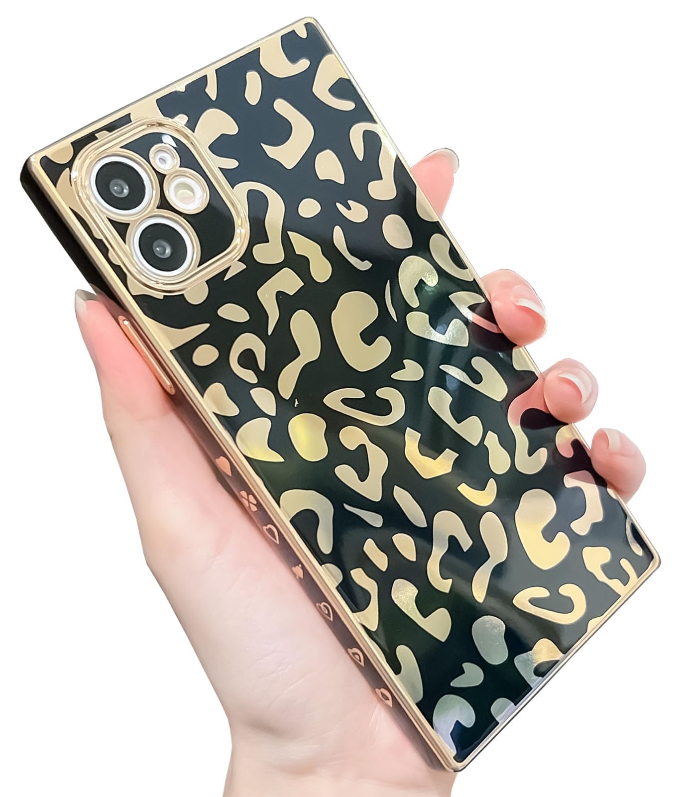 Coque iPhone 12 luxe léopard avec protection caméra en TPU souple - 7