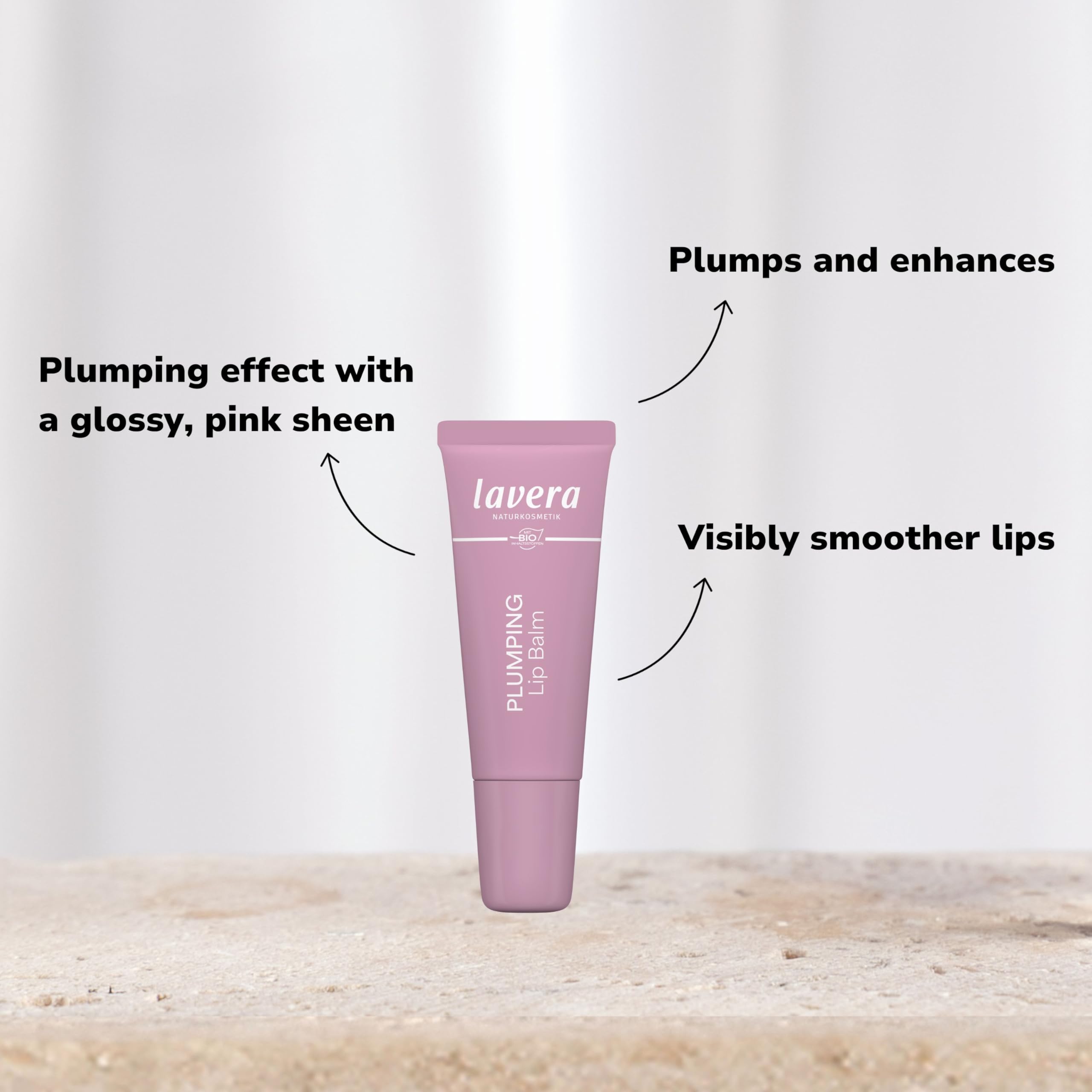 lavera Plumping Lip Balm - nourishes and softens - moisturises and soothes - smoothes the lips - natural cosmetics - 1 piece - Image 3