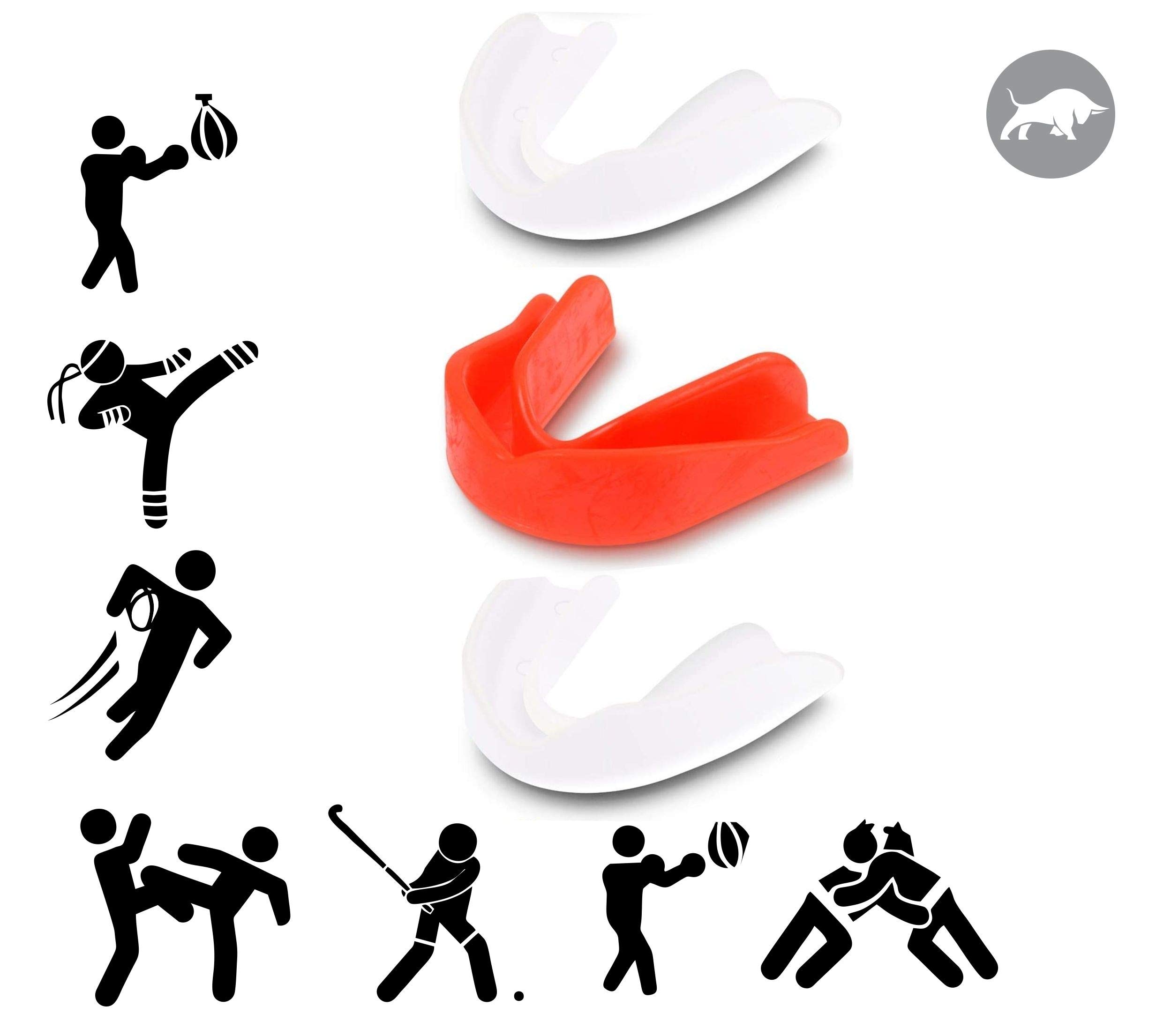 DRANGE 3 - Pack Mouth Guard/Gum Shield - for boxing, MMA, rugby, muay thai, hockey, judo, karate martial arts and all contact sports