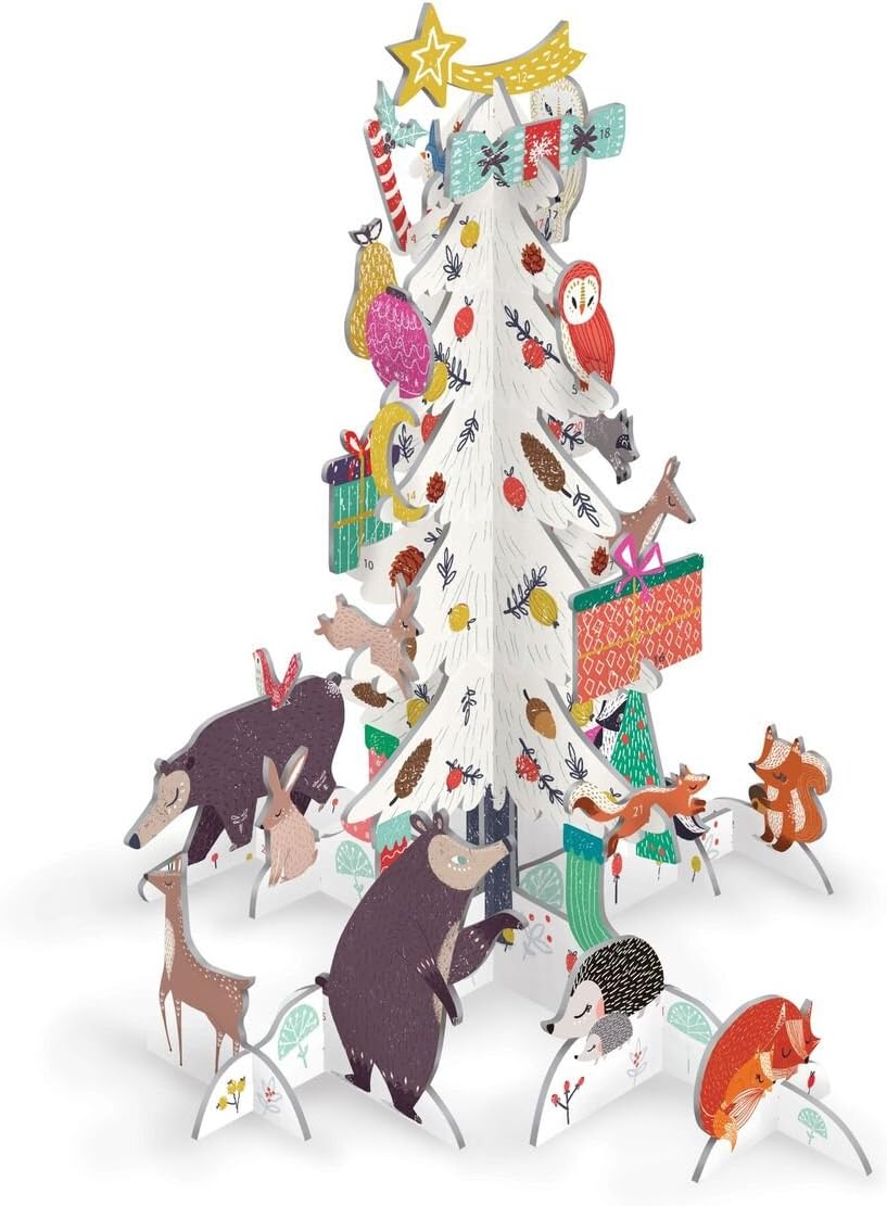Roger la Borde Pop & Slot Frosty Forest Christmas Tree Advent Calendar