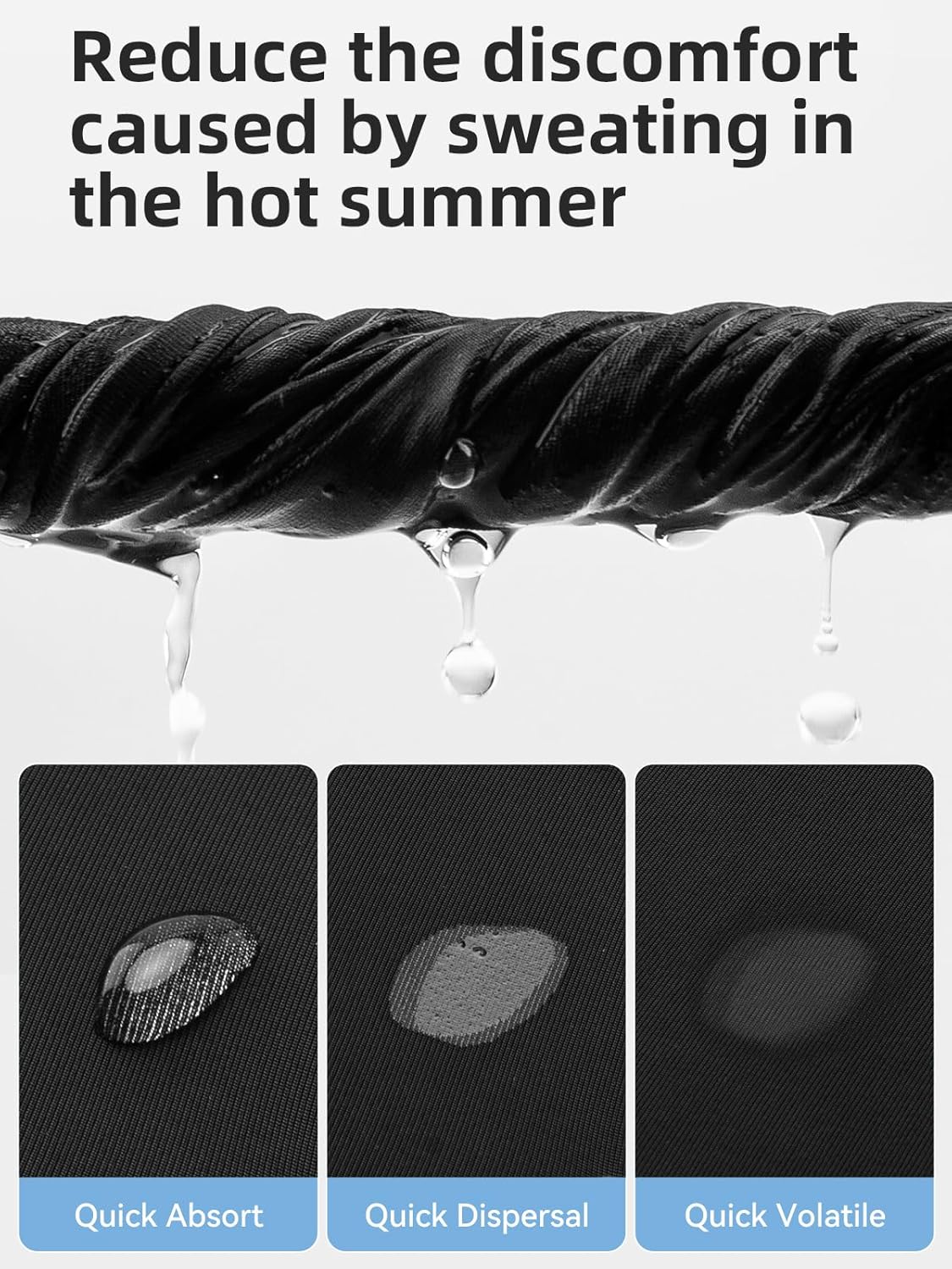 ROCKBROS Neck Gaiter Face Mask Scarf Bandanas Tube UV Protection UPF 50+ Headwear Balaclava Outdoor Sport for Men and Women Black - Image 4