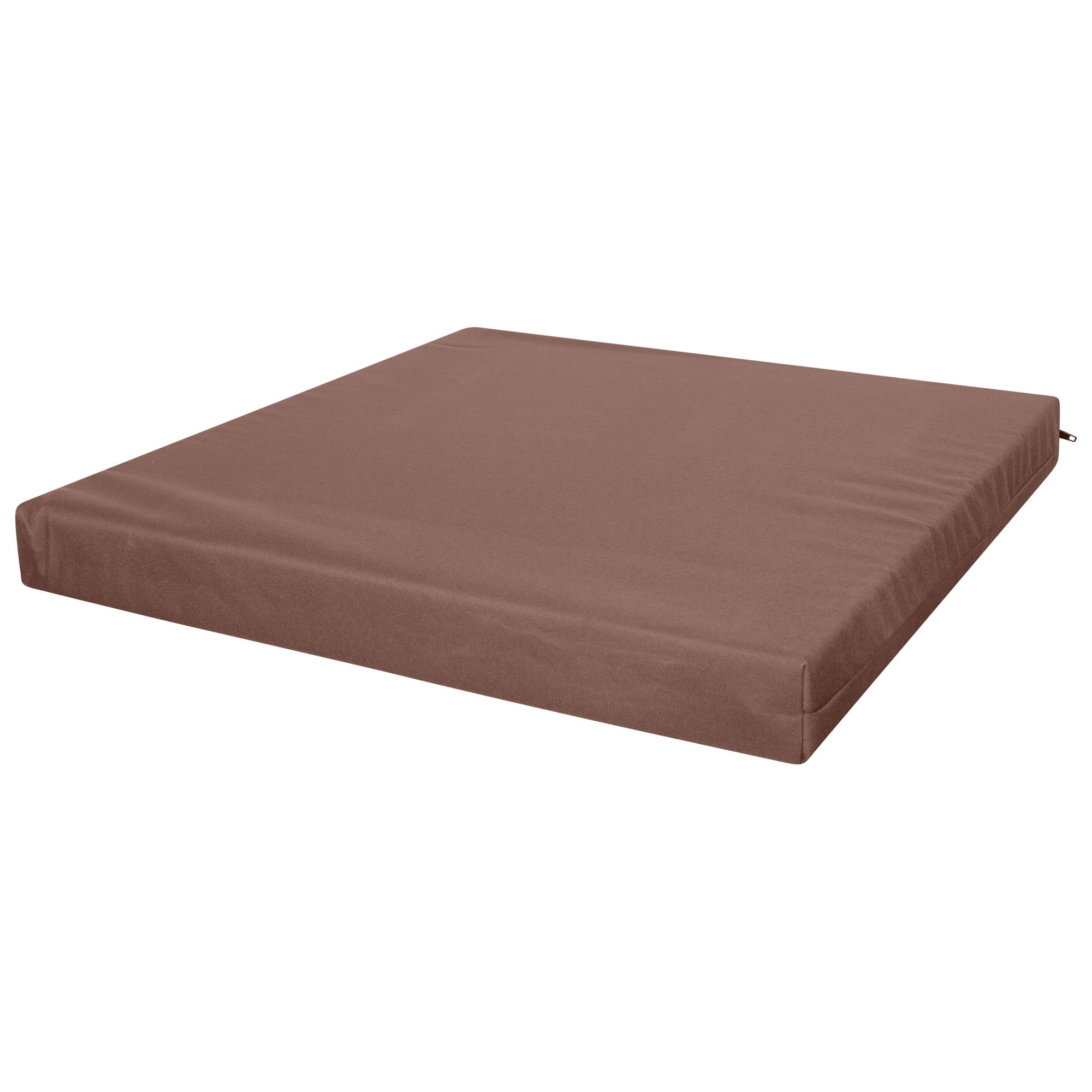 Memory Foam Seat Cushion for Office Chair & Car 4cm Thick Waterproof Seat Pads Zipper Cover Easy-Clean, Durable Comfort Pads for Indoor/Outdoor Use (Chocolate Brown, 51 x 48 cm / 20" x 19") — image 1