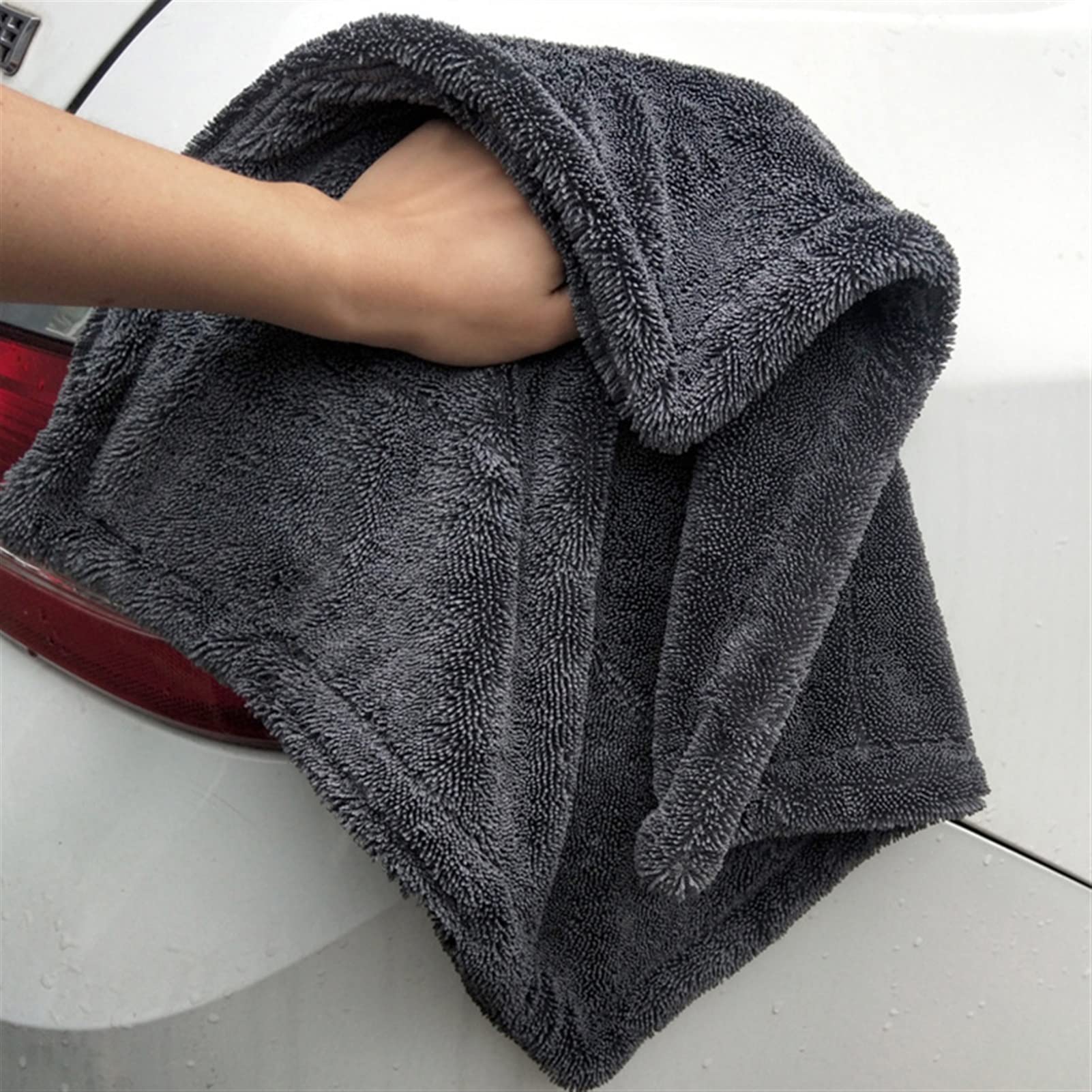 TRUSTTWO Trenza tela de lavado de autos toalla de microfibra toallitas de automóvil suave toallitas de limpieza de automóviles engrosadas herramientas de absorción de toallas que pulieran la depilació