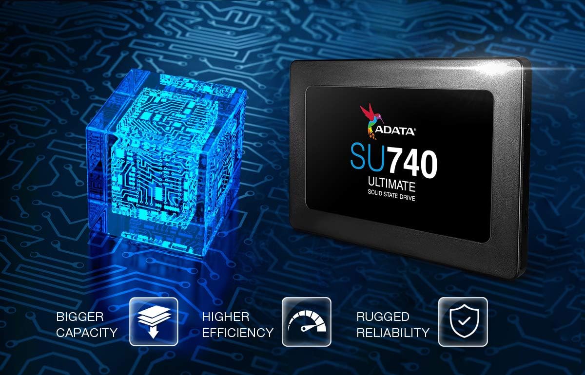 ADATA Ultimate Series: SU740 2TB Internal SATA Solid State Drive (ASU740SS-2T-R)