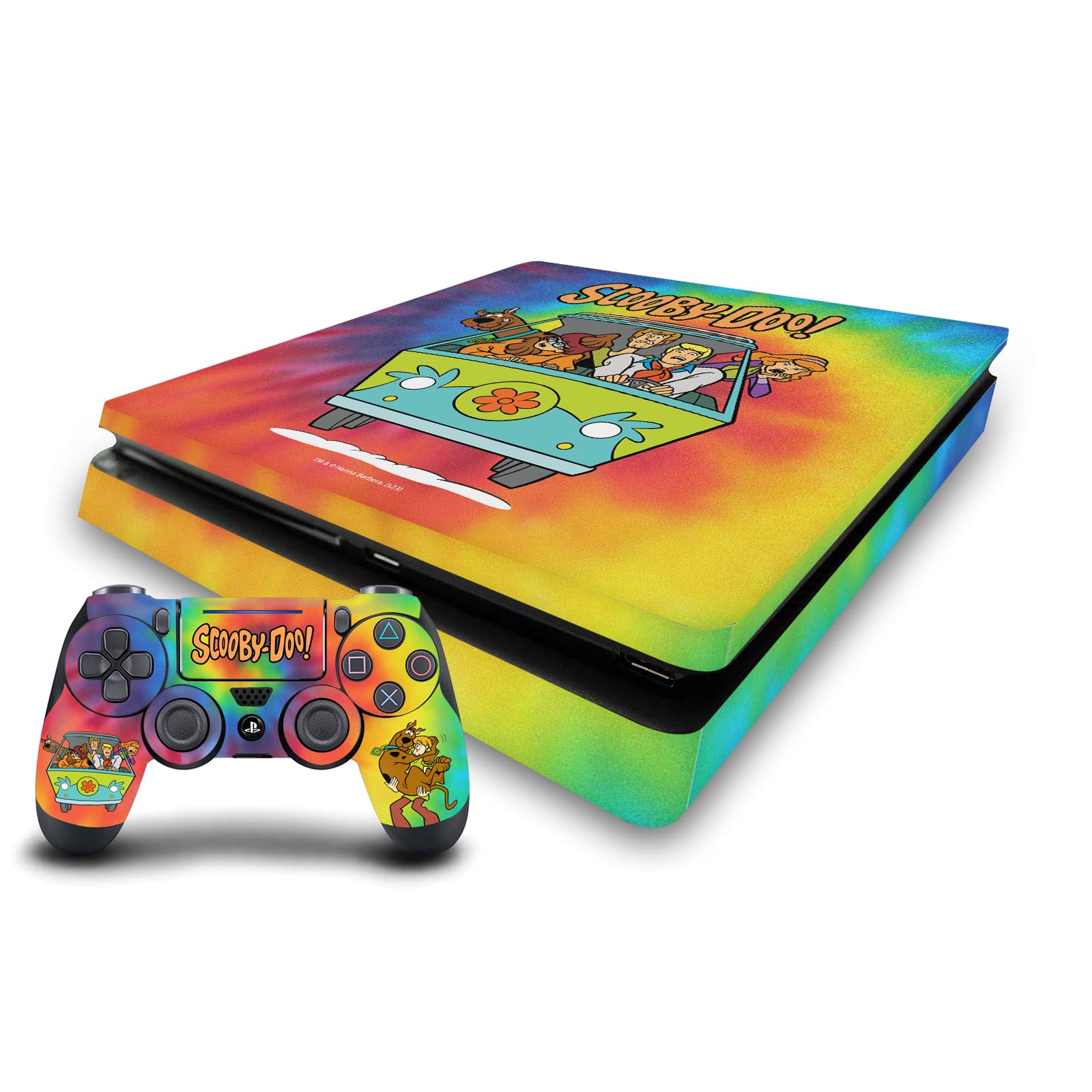 Autocollant vinyle PS4 Slim Scooby-Doo peau de protection anti-rayure pour manette et console - 7