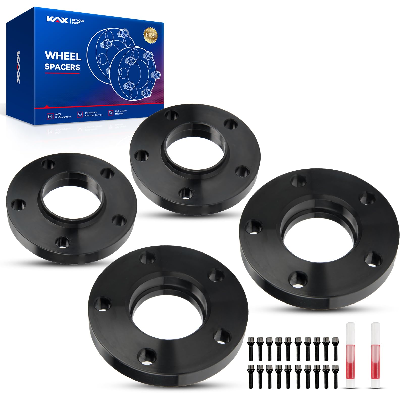KAX 5x120 Wheel Spacers,15mm +20mm 5 Lug Hub Centric Wheel Spacers fit for 328i, 325i, 335i, 330i, X1, 325Ci, 323i, 330Ci, 530i, 525i, 323Ci, Z3, M3, with M12x1.5 Studs 72.56mm Hub Bore,4pcs