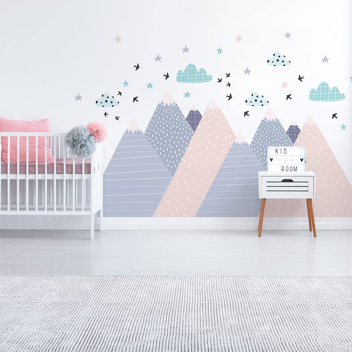 Children's Wall Stickers, Baby Room Decoration, Children's Wall Stickers, Scandinavian Wall Sticker