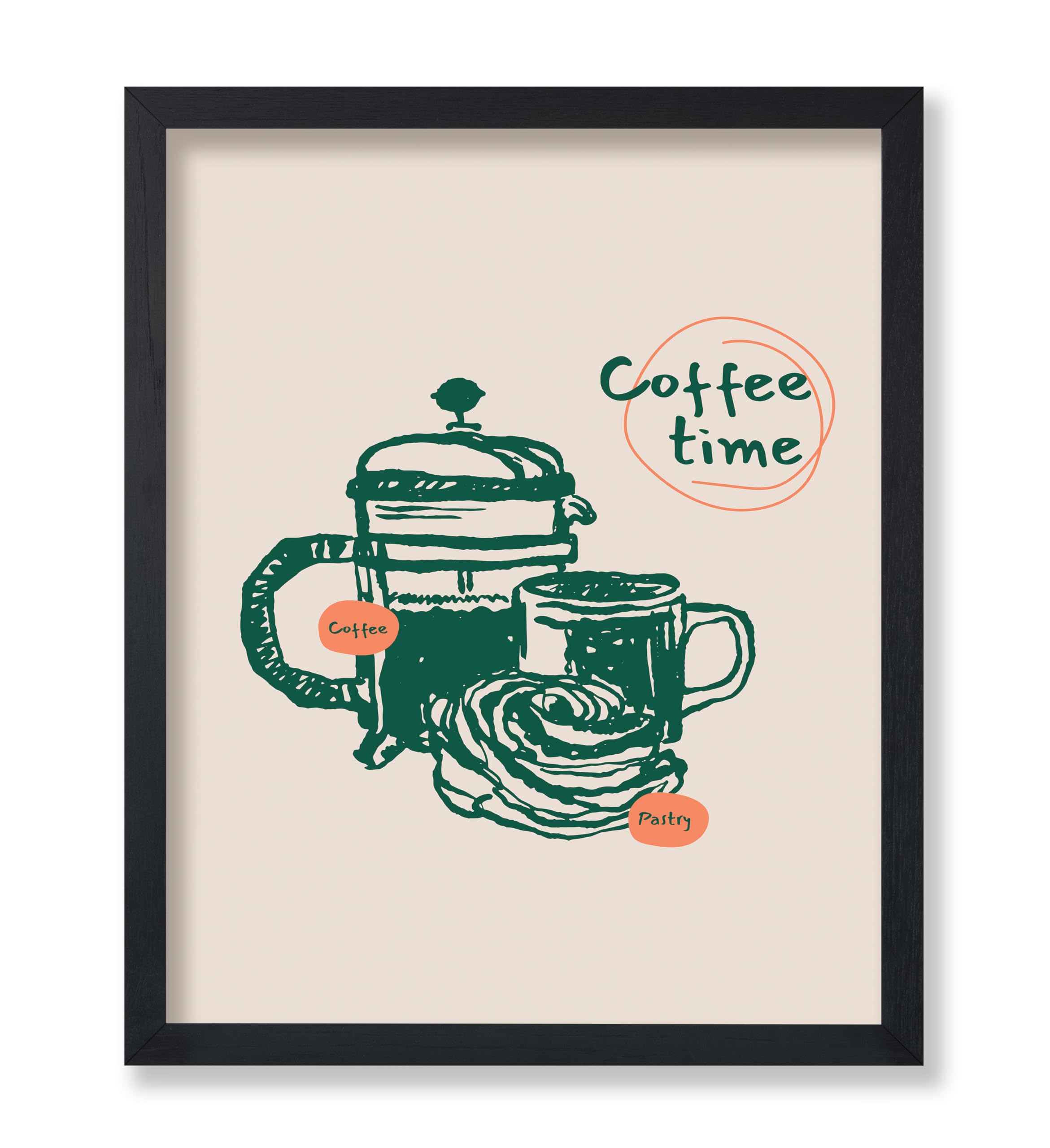 Amazon.com: Monem Art Coffee Time Poster - Retro Coffee Print