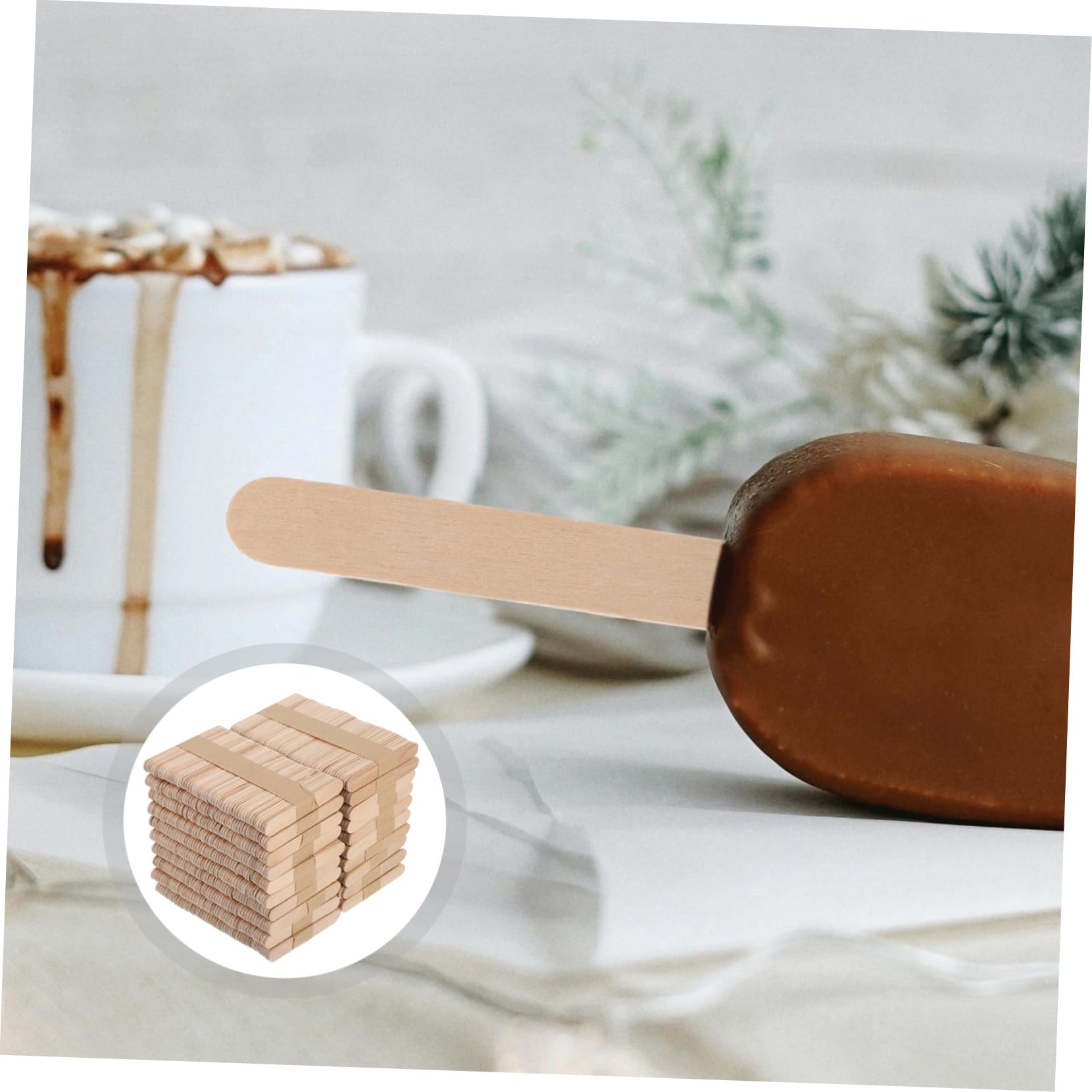 Veemoon 1000 Palitos De Madera Para Manualidades Palitos De Helado De Helado Pequeños De Madera Largos De Para De Para Manualidades