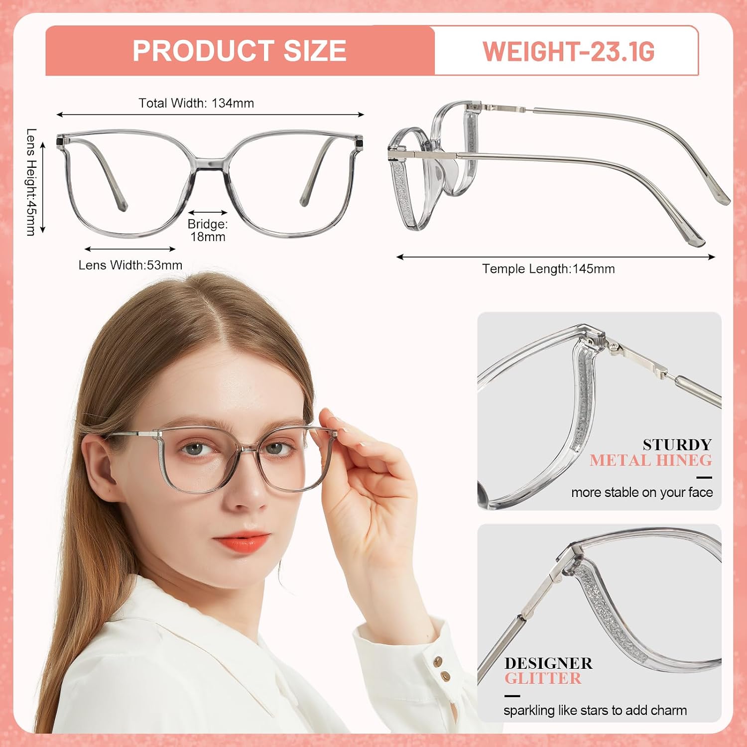 MARE AZZURO 4 Pack Blue Light Blocking Reading Glasses Women Fashion Small Readers 1.0 1.5 2.0 2.5 3.0 3.5 4.0