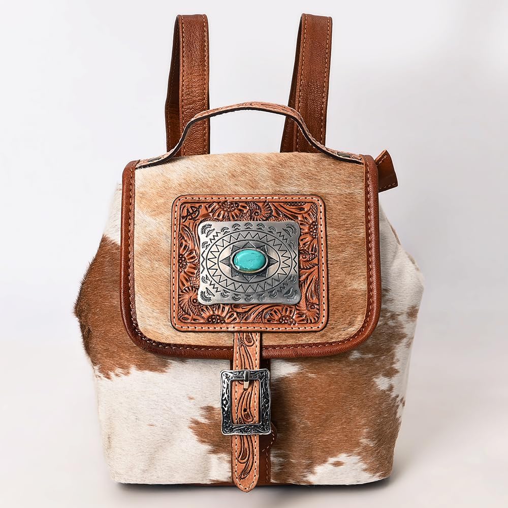 American Darling Backpack Hand Tooled Genuine Leather Western Women Bag | for Laptop School Purse Travel