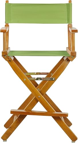 Miniatura 3 de Casual Home 220-05021-72 - Silla de director de 24 in, marco roble miel, lona verde lima, altura de mostrador