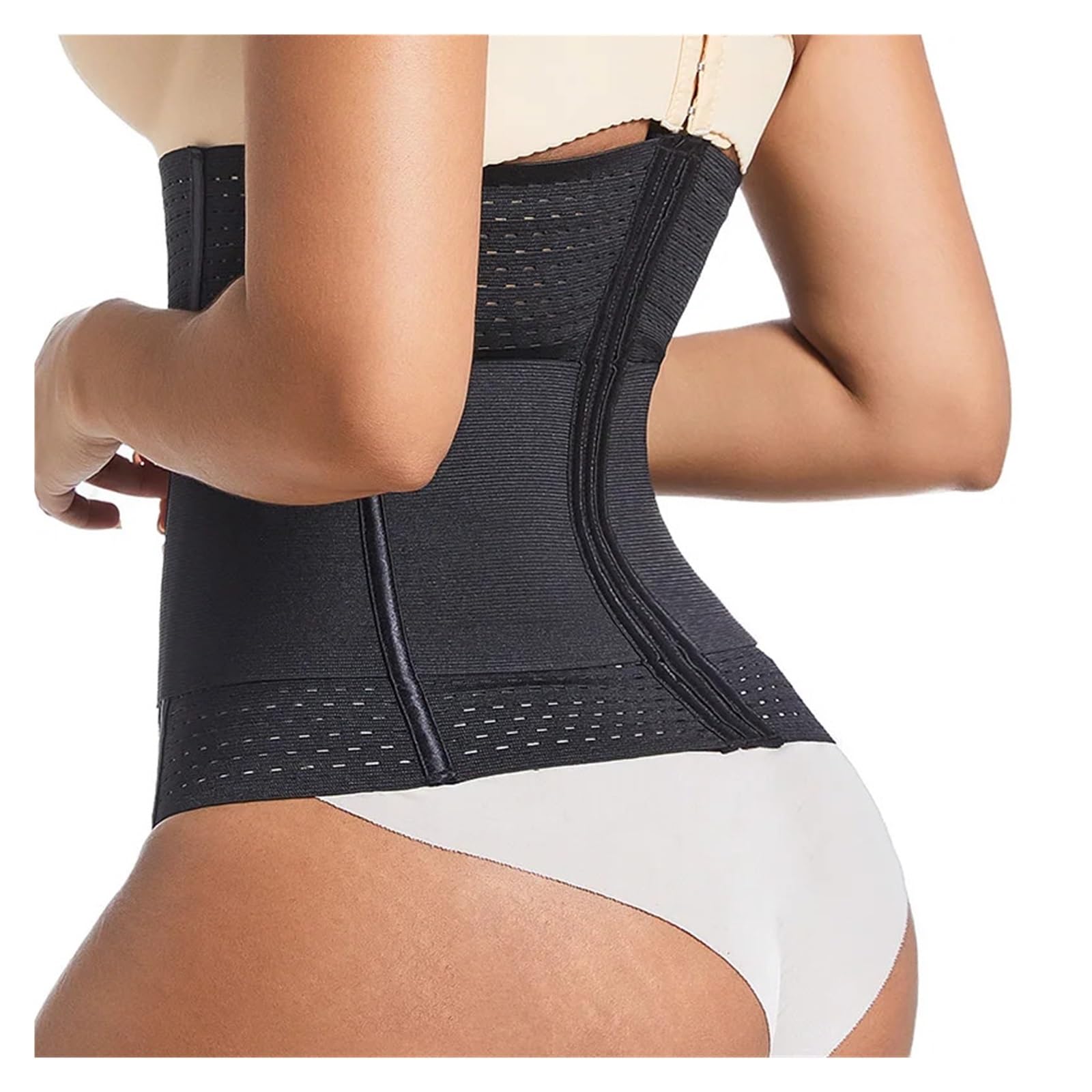 Faja Abdominal Mujer Faja moldeadora de cintura for mujer, corsé moldeador con cierre de 6 ganchos y ojales, cinturón de control de abdomen doble
