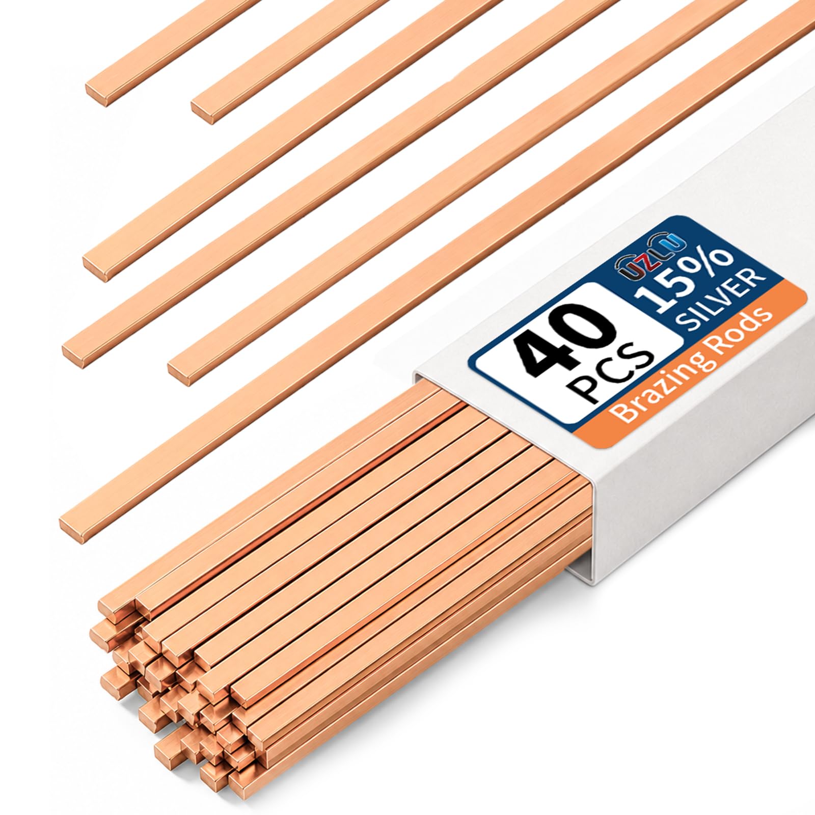 40 PCS 15% Silver Brazing Rods AWS BCuP-5