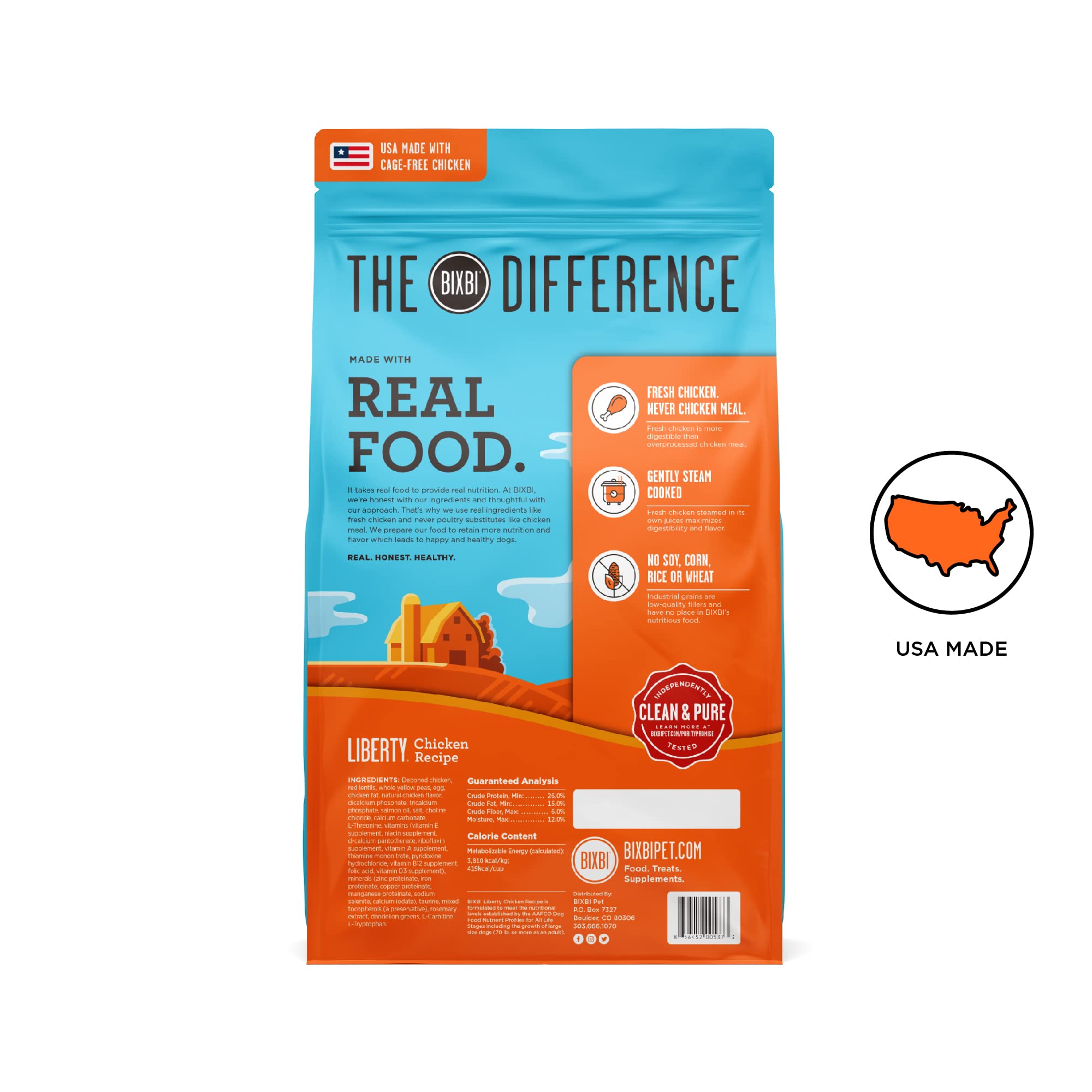 Amazon.com: BIXBI Liberty Grain-Free Dry Dog Food, Chicken Recipe