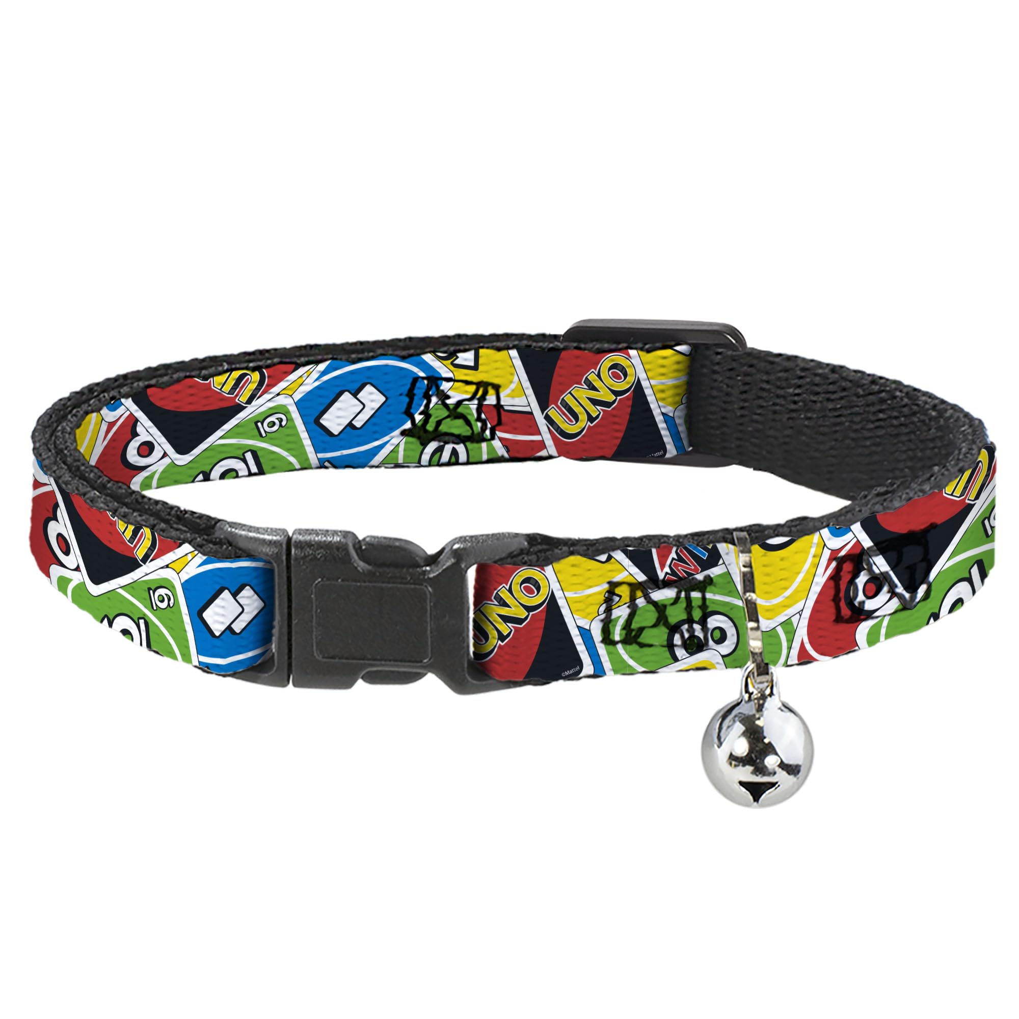 Collar para gatos de cartas de UNO ideal para proteger a tu mascota en casa