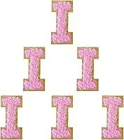 Vista 165 de 6 piezas de parches de letras de chenilla autoadhesivas, parches de letras preppy de 2 pulgadas para bolsos, ropa y sombreros, grandes pegatinas